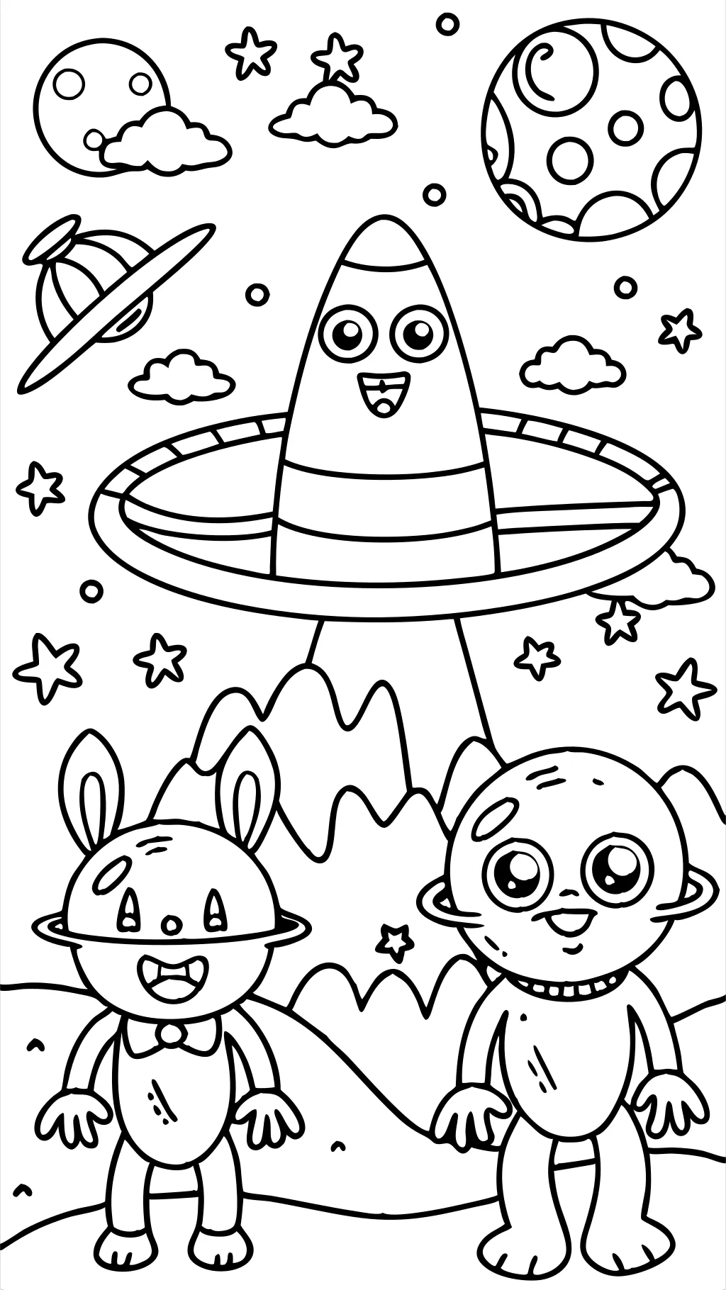 coloriages des extraterrestres